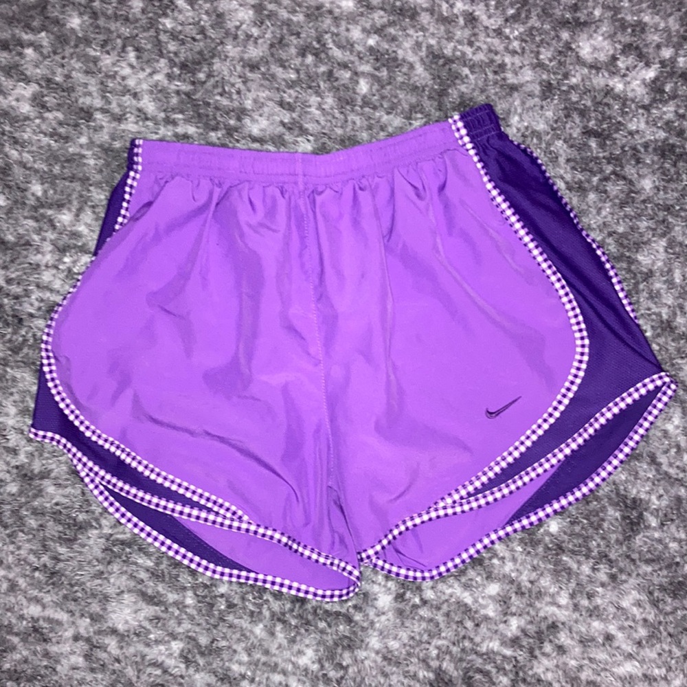 Nike athletic shorts, color purple, woman’s size small